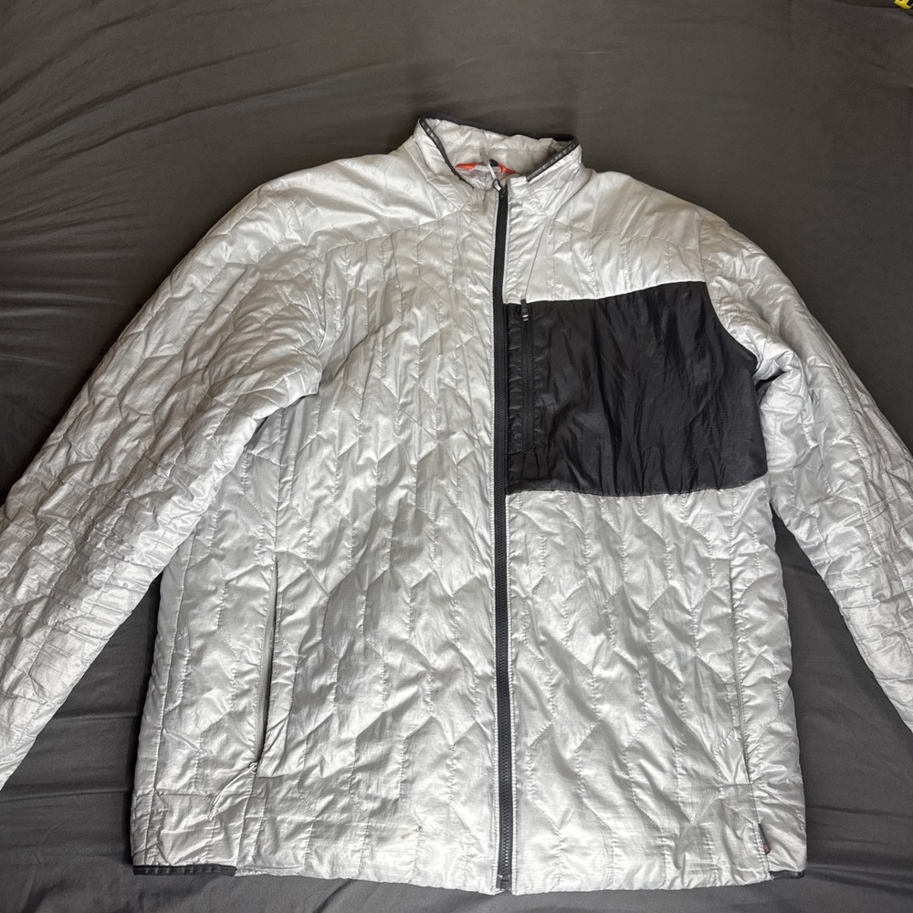 Men's Mountain Hardwear Stretchdown Puffer Jacket - Large - Grey Silver